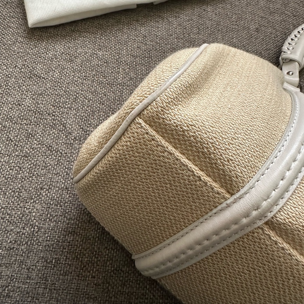 Vintage Dior “My Dior frame” raffia blend satchel - Picture 15 of 15